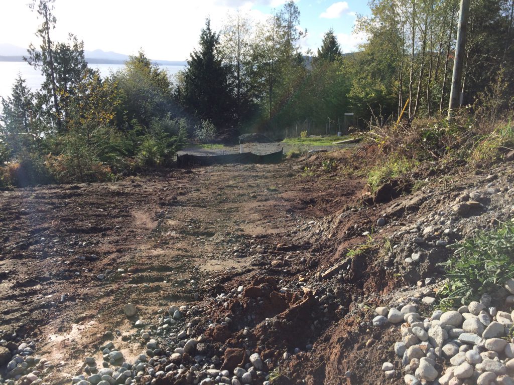 flattened area